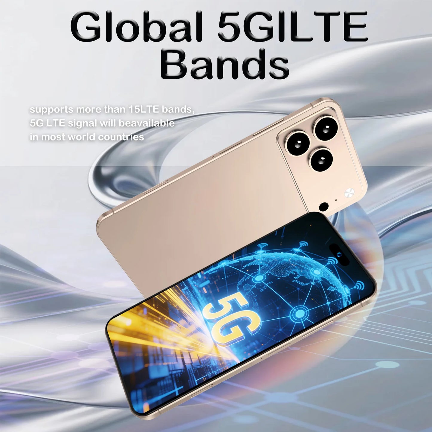 2026 Global Version I17 Promax Pro 4G 5G Dual Card Dual Standby System Original Intelligent 7.3inch 8000mAh Battery Arrival