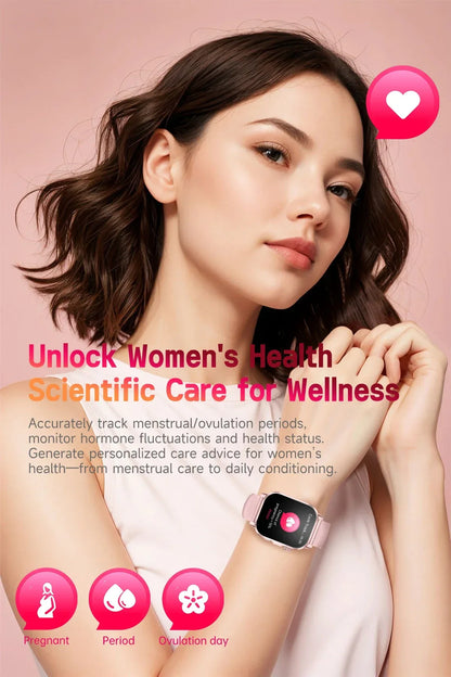 2026 New Health Smart Watch Precise Measurement ECG+PPG Blood Pressure Uric Acid Body Fat Analysis call SmartWatch For Men Women