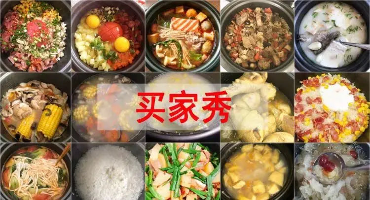 PQKERQE Half-Ball Shape Rice Cooker with 2L Large Capacity, 304 Stainless Steel Inner Pot, Suitable for 3-4 Person Household