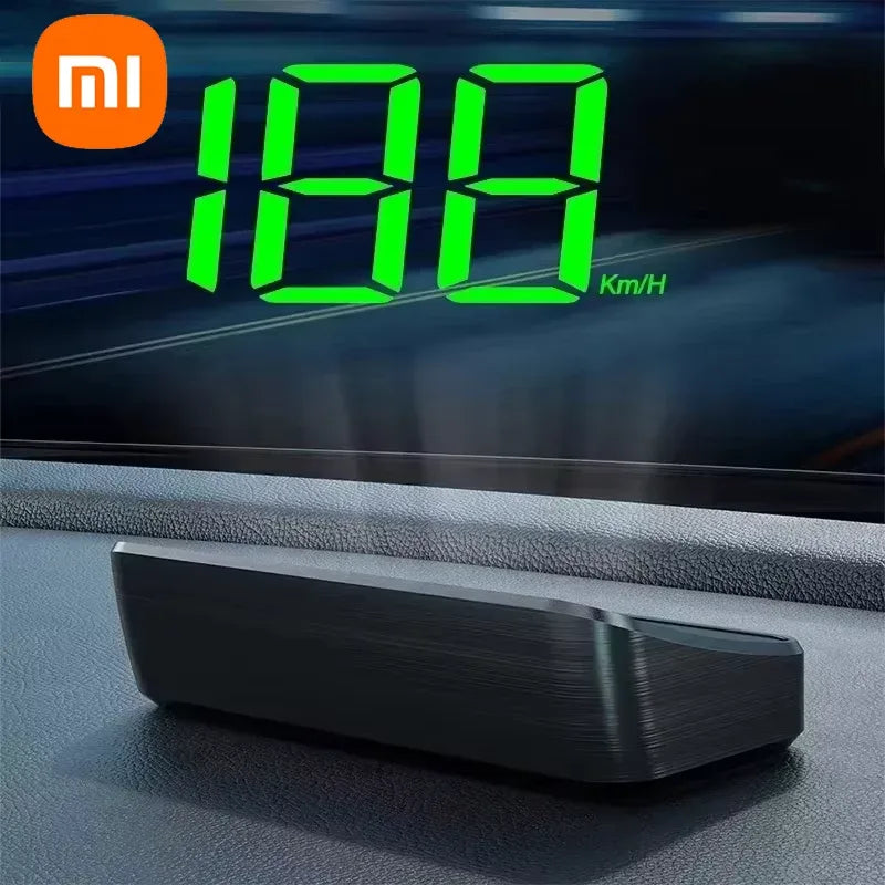 XIAOMI New HUD Head Up Display Digital New In-vehicle Speedometer Speed Mete GPS Compass Multifunctional Car Windshield Project