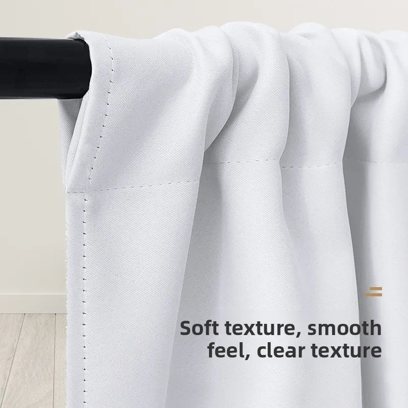 Modern Simple New Solid Color High-precision Short Curtain Finished Blackout Curtain Kitchen Partition Curtain Coffee Curtain.