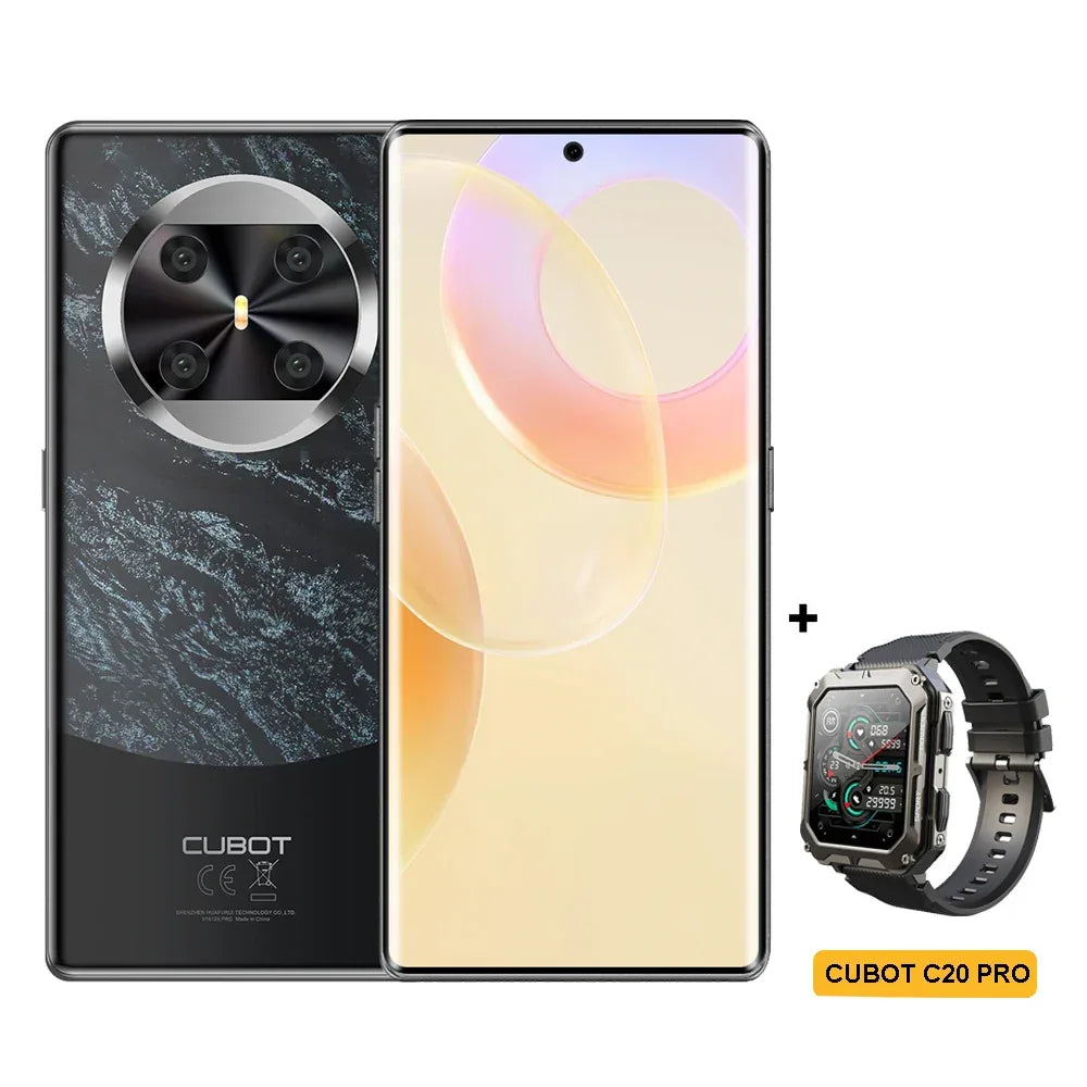 [NEW] CUBOT Android Smartphone X90, 6.67" AMOLED Curved 120Hz Display, 32GB RAM (16GB+16GB), 256GB ROM, Helio G99, NFC, 100MP