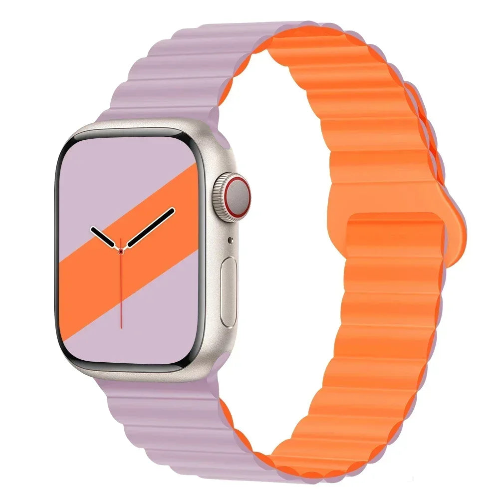 NEW Original Liquid Silicone Magnetic bands for Apple watch band Ultra 2 Series 9 SE iwatch 42mm 44mm 45mm 49mm 38mm 40mm 41mm
