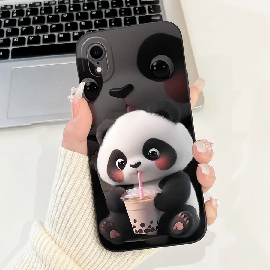 For iPhone X XR XS SE 2020 Case iPhoneX Liquid Soft Silicone Case For iPhone x s XR Back Cover For iphone se 2020 Phone Bumper