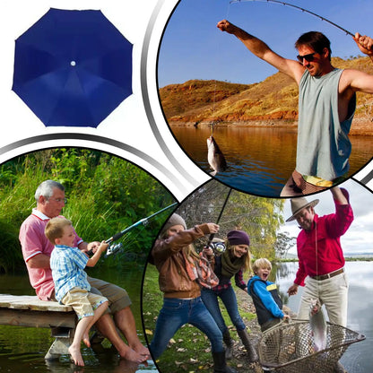 Foldable Head Umbrella Hat Portable Foldable Rain Umbrella Hat Outdoor Fishing Sunshade Hat for Golf Gardening Camping