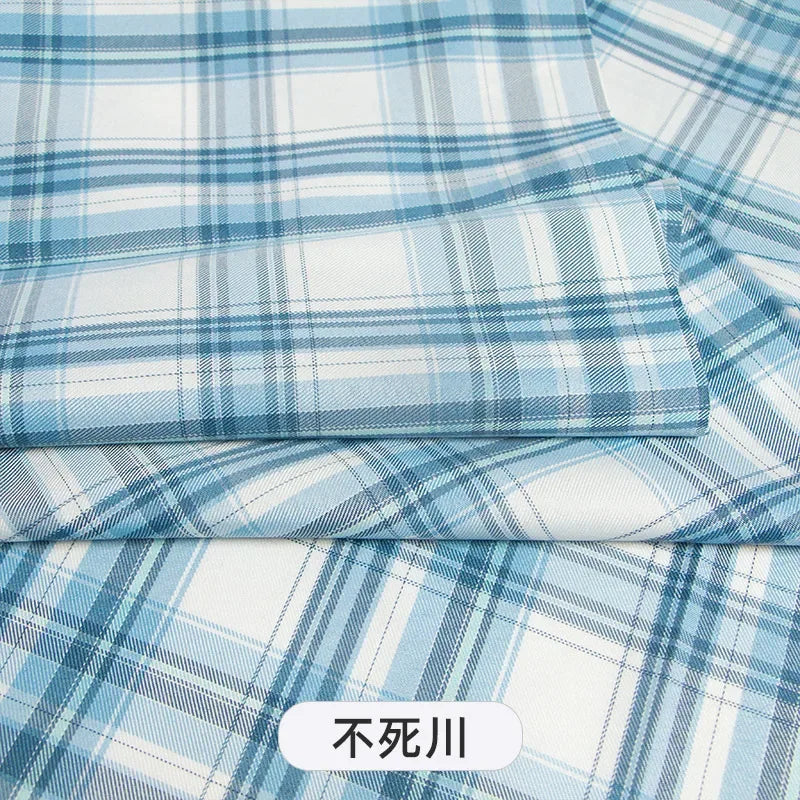 Plaid Fabric By The Meter for Japanese Jk Uniform Skirts Clothing Hair Band Clothes Pillowcases DIY Sewing Textile Anti Wrinkle
