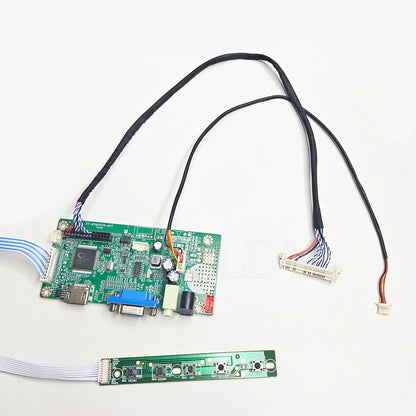 For AUO G156XW01 G185XW01 G156XTN01.0 1366x768 Controller Board HDMI+VGA To LVDS LED Screen Laptop DIY display Driver Board Kit