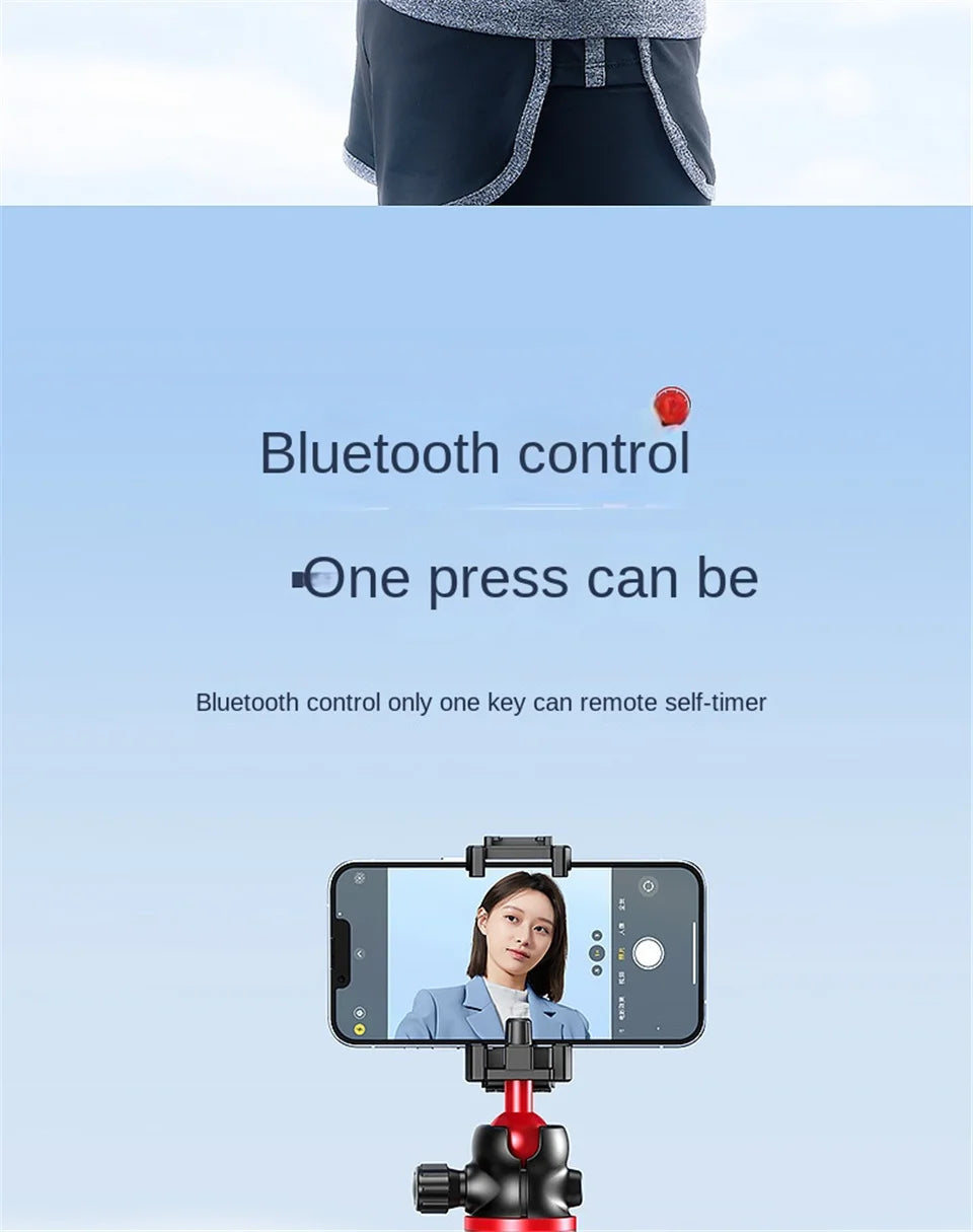 FGCLSY 2025 Flexible Octopus Tripod for iPhone smartphone Camera DSLR 2in1 Design With Phone Holder Side Cold Shoe 1/4'' Screw
