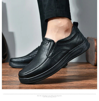 Genuine Leather Men's Shoes Comfortable Outdoor Casual Shoes High Quality Cow Leather Handmade Business Men Flats Shoe For Men