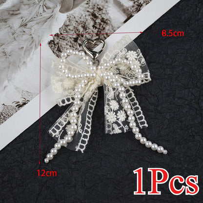 Lace pearl bow Shoe Shoelaces Charms for Sneakers Decorative Shoe Flower Buckle Decorative Shoe Fashion Charm Accessories