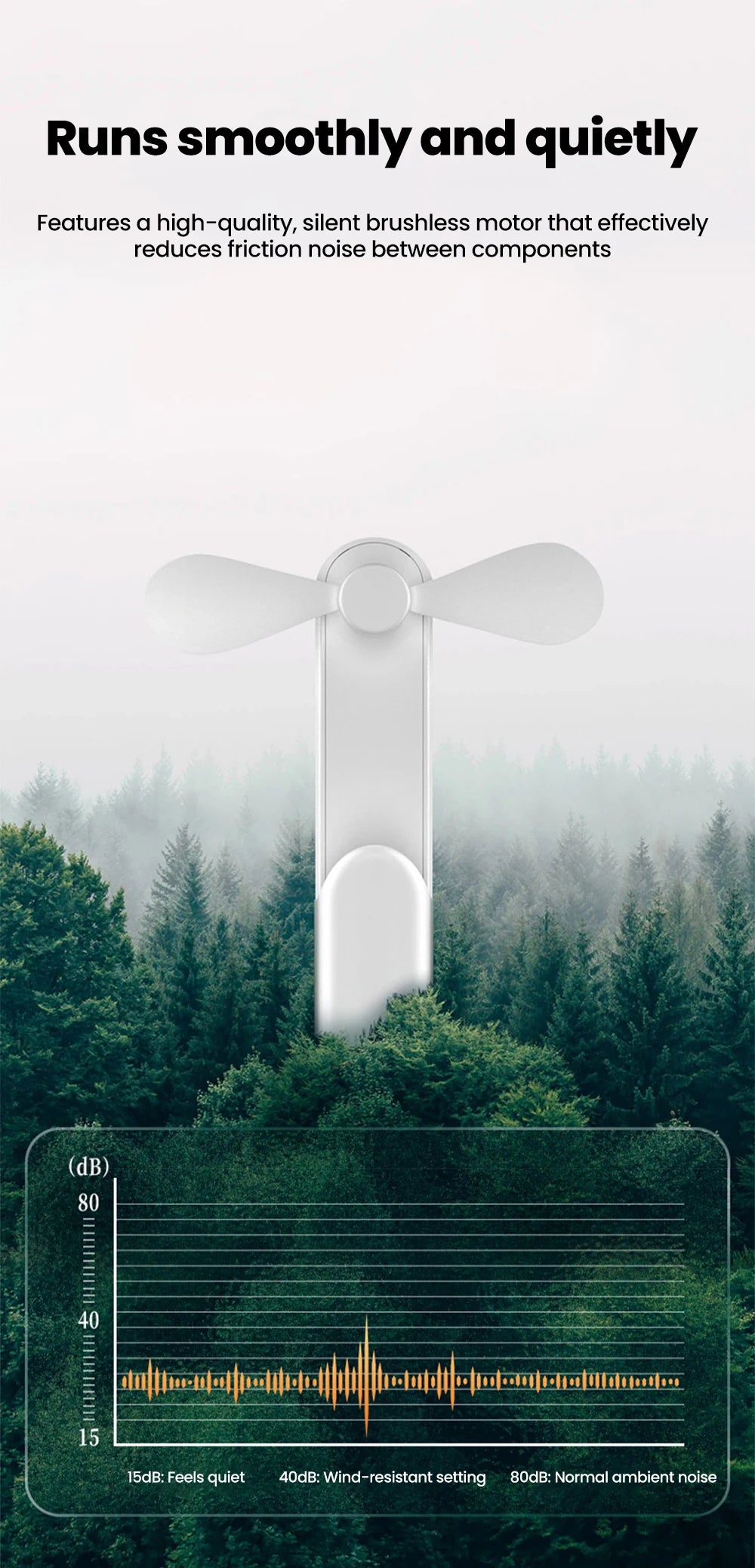 Portable Mini Fan Handheld Small Fan Extendable USB to Type C Charging Fan 2-in-1 Multi-Functional Mobile Phone Charging Fan