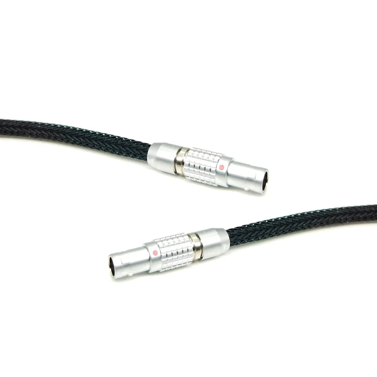ARRI ALEXA RED Flexible Braid Power Cable for Teradek Bolt 4K XT LT, SmallHD monitor, 0B 2 Pin Straight Male to 2Pin Right Angle