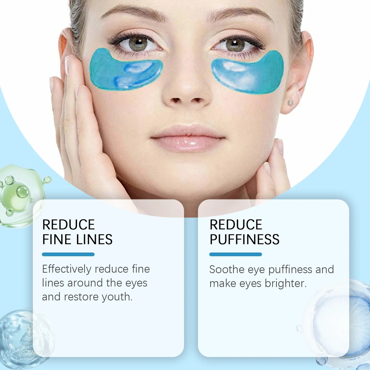 Retinol Eye Mask Patches Firming Eye Bags Anti Dark Circles Soothing Fine Lines Anti-Aging Under Eye Hydrating Eye Care 60PCS