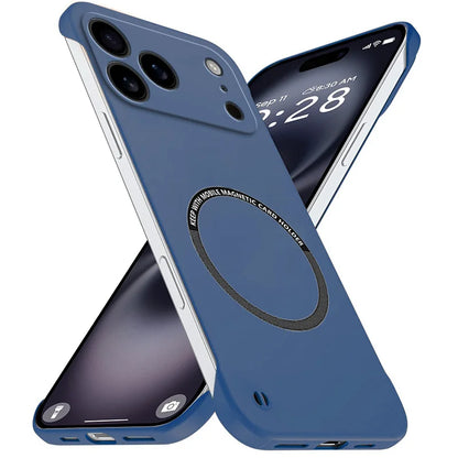 Magnetic Slim for iPhone 17 Pro Max Air Frameless Phone Cases Matte Anti-Scratch Hard PC Cover iPhoneAir 17Pro Shockproof Armor