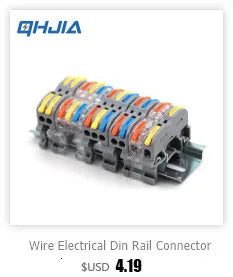 Wire Connector 1 Input Multiple Output Electrical Splitter Push-in Terminal Block Butt Home LED Light Quick Wiring Connectors