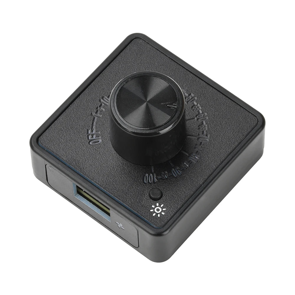 PWM Fan Controller With PD QC Fast Charging DC 12V 24V 5V Multi-Voltage Input Speed Regulator For DIY Cooling Fans