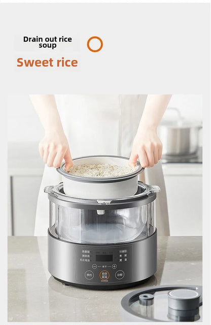 Steam rice cooker smart home low-sugar glass inner liner steamer multi-function rice cooker S160