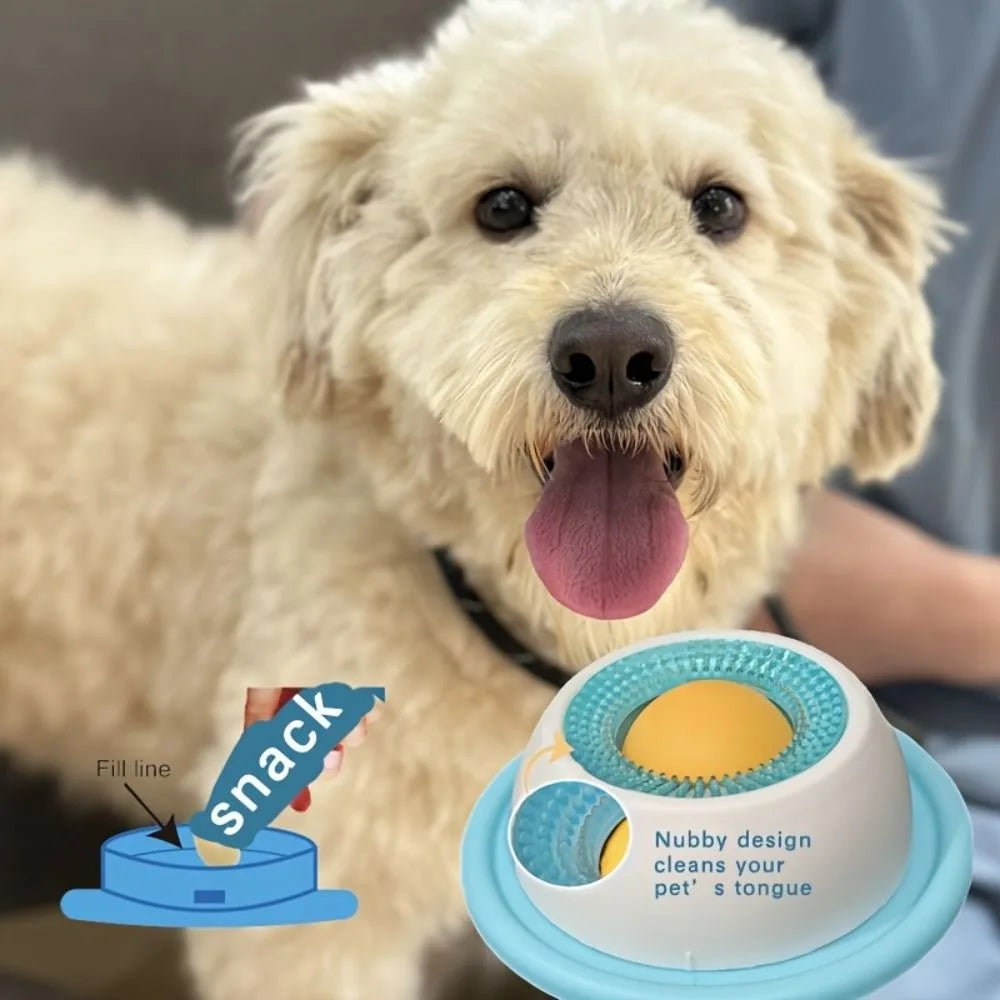 New Interactive Pet Lick Toys Promotes Dental Health Self-Soothing Snack Bowl Training Slow Feeder For Dogs Cats