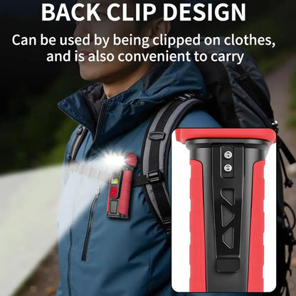 Mini Rotating LED Flashlight Ultra-Bright Emergency Flashlight Rotating Work Light Rechargeable Pocket Flashlight