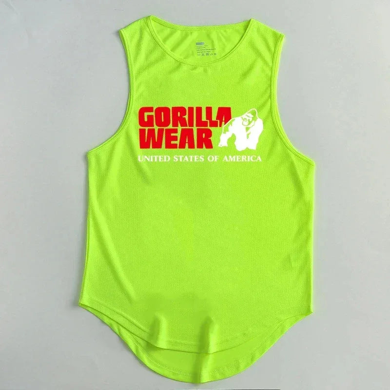Gym Top Men Men's Clothing Fitness Clothes Shirt Bodybuilding Vests Man Vest Singlet Singlets Muscular Stringer T-shirts Tops