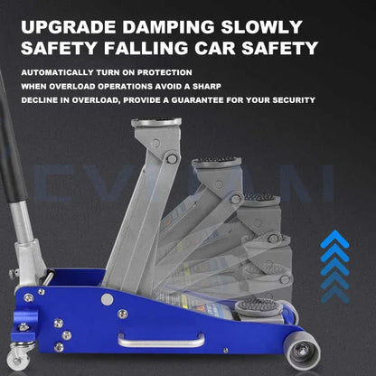 Automotive Aluminum Alloy Horizontal Hydraulic Jack Tire Replacement Auto Repair Lifting Jack Car SUV Off road Vehicle Aluminum
