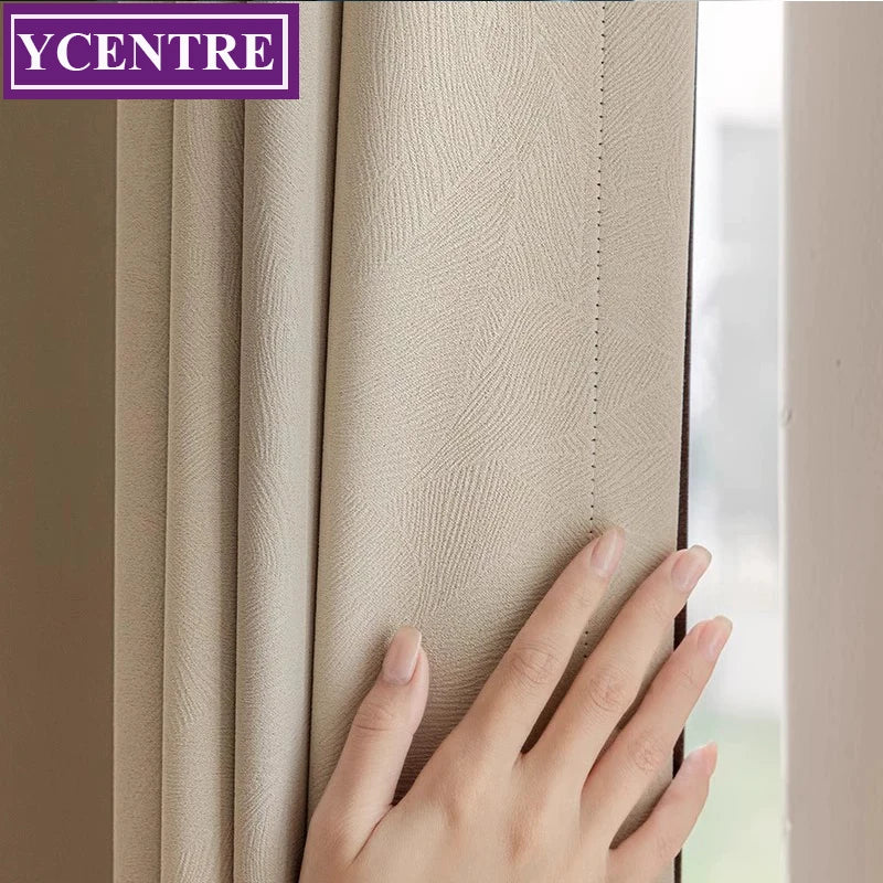 YCENTRE High Shading Rate Blackout Curtain, Blinds for Living Room, Window Treatment Drapes for Bedroom,Big size Custom Made