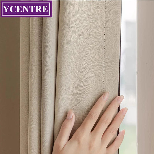 YCENTRE High Shading Rate Blackout Curtain, Blinds for Living Room, Window Treatment Drapes for Bedroom,Big size Custom Made