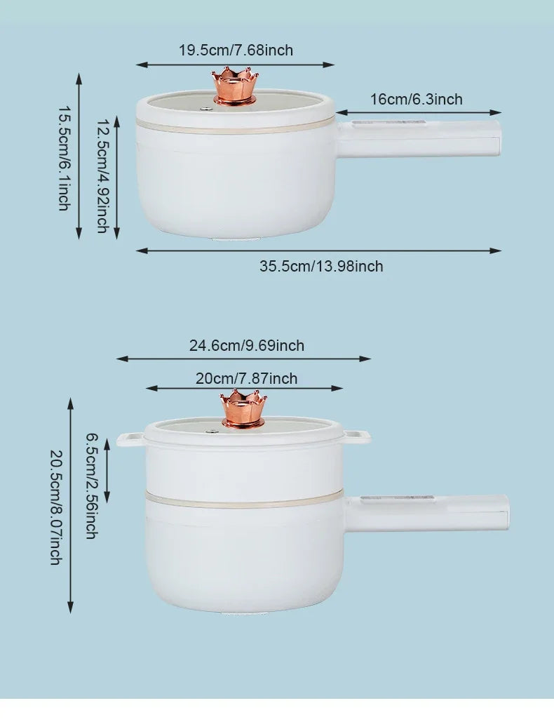 1.6L Rice Cooker Multi Cooker Non-Stick MultiCooker Steamed Rice hot Pot Electric Cookers Single Double Layer kitchen Home 220V