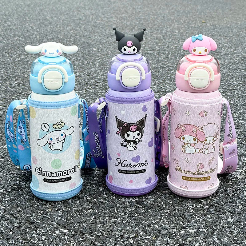 1pc Kuromi Large-Capacity Stainless Steel Insulated Cup - 520ML Portable Water Bottle for Outdoor Sports, Dual-Drinking Lid