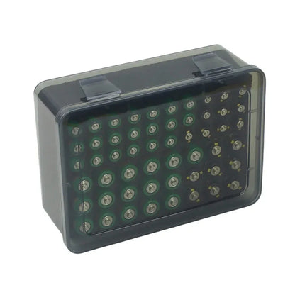 Battery Storage Organizer Holder Holds AA AAA Batteries Container Home Battery Storage Box Case Battery Organization Dispenser
