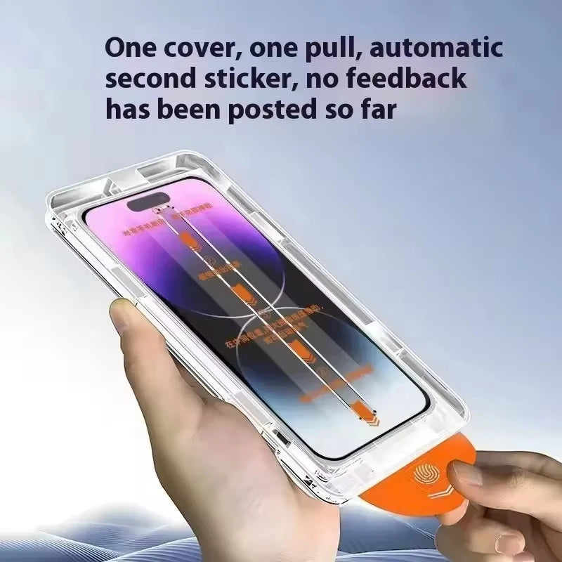 Dust Free Easy Installation HD Screen Protectors For iPhone 17 16 15 14 Plus 13 12 Mini 11 Pro Max XR X XS 17 Air Tempered Glass by PDG ibma