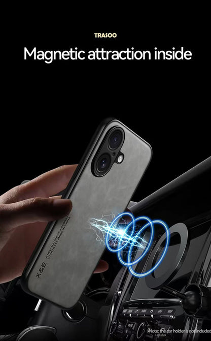 Shockproof Case for iPhone 17 Pro Max 17 Air Protective Cover Magnetic Car Holder Phone Coque Fundas For iPhone 16 Pro 16E