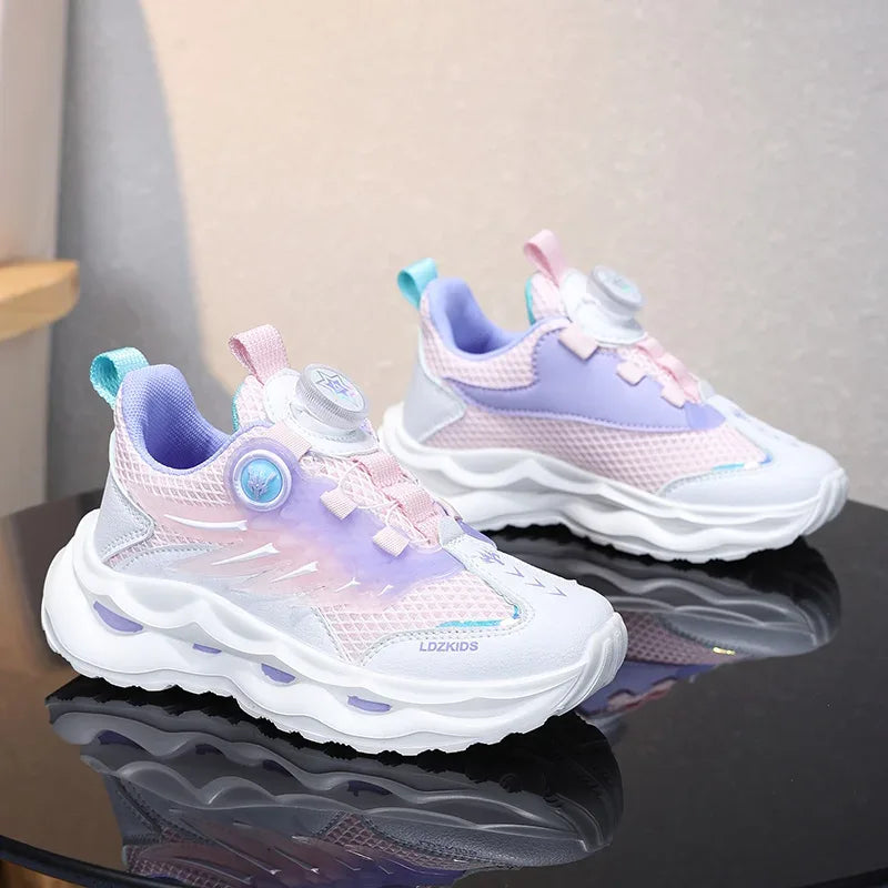 Summer Breathable Sport Shoes for Children Girls Casual Student School Walking Shoes Anti-slip Fashion Tenis Footwear