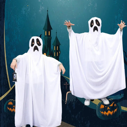 1 set of Halloween Cloak Party White Clothes Masquerade Kids Funny Ghost Cloak Halloween Ghost Festival Prank Party Decoration