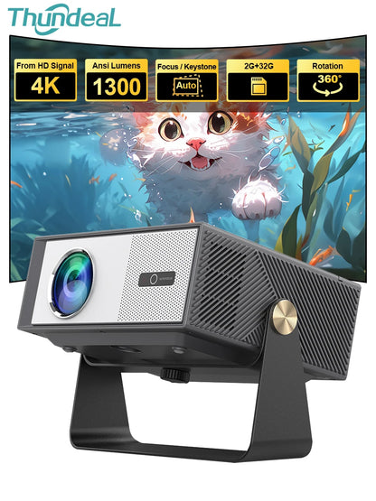 ThundeaL TD95 Max Full HD 4K 2G 32G Wifi Android Smart Beam Projector Home Theater Cinema  TD95MAX 3D Image Portable Projector