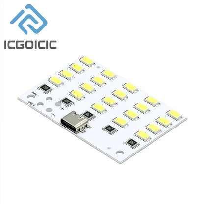 5730 SMD LED Light Panel 5V 450mA Micro USB Powered for Emergency Night Lamp Mobile Charger