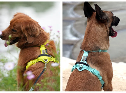 SMALL COMBINATION Pet Harness No Pull Nylon Reflective Dog Harness Adjustable Comfortable Control Walking Running Accessories