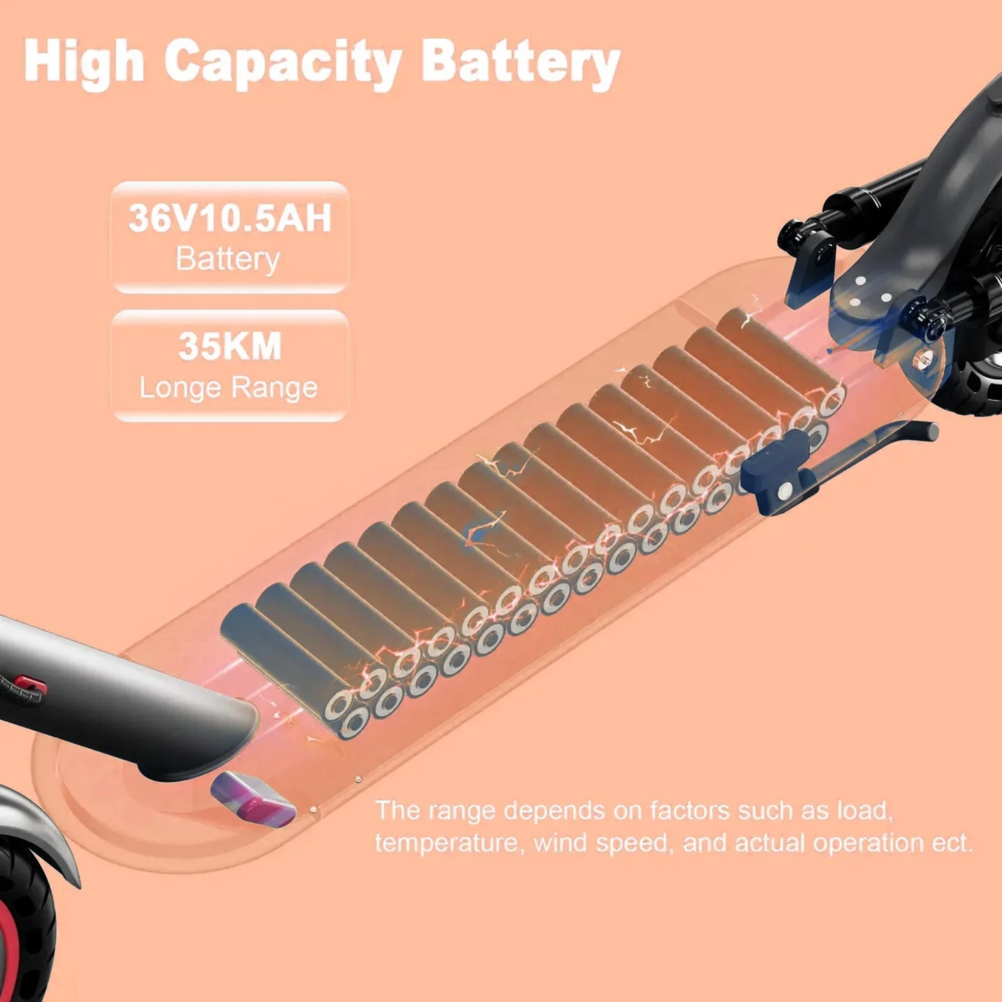 ATSANT Adult Electric Scooter 31/35km/h 500W/1000W 35KM/50KM Long Range 8.5/10Inch Tyre 10.5/14.5Ah Large Battery Kick Scooter