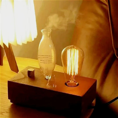 Waterless Pure Essential Oil Diffuser Nebulizer Aromatherapy Diffuser Electric Wooden Glass Home Aroma Essential Diffusers