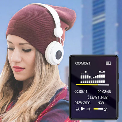 8-128GB MP3 Music Player Full Screen Touch MP4 Bluetooth Built-in Speaker Portable HiFi Music Player Video Playback recording