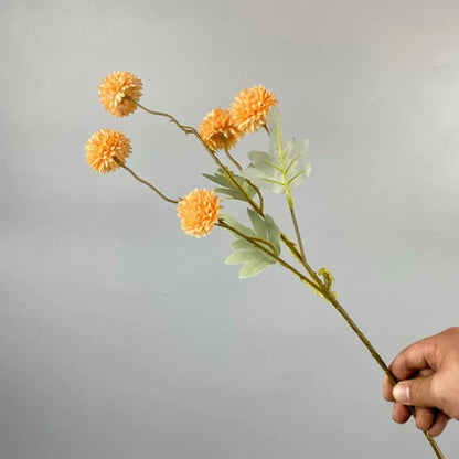 5 Head Dandelion Artificial Flowers Wedding Decoration Fake Flowers Small Thorn Ball DIY Home Decor Bouquet Valentine's Day Gift