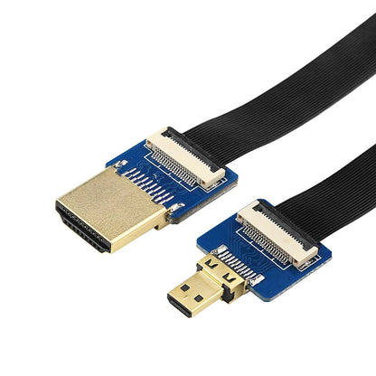 HDMI-Compatible Connector Flex Flat Cable for Raspberry Pi 4 Micro Mini HDMI-Compatible 20pin FFC 10 20 50cmRibbon FPV Orange Pi