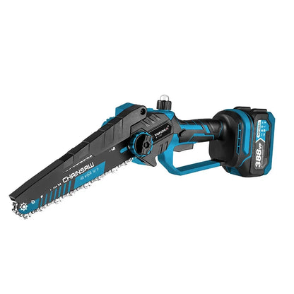 YOFIDRA 3500W 8 Inch Brushless Electric Chainsaw Cordless Electric Cutting Pruning Chain Saw Garden Tool For Makita Battery Pin