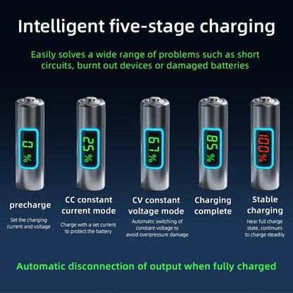 NICE POWER Adjustable DC Power Supply 12V/24V Lead-acid Battery Charging Auto-Stop When Full Reverse Polarity Protection Source