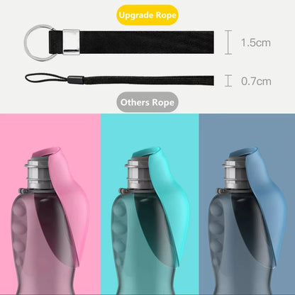 800ml Dog Portable Water Bottle for Small Large Dogs Cats High Capacity Outdoor Travel Drinking Foldable Bowls Labardor Supplies