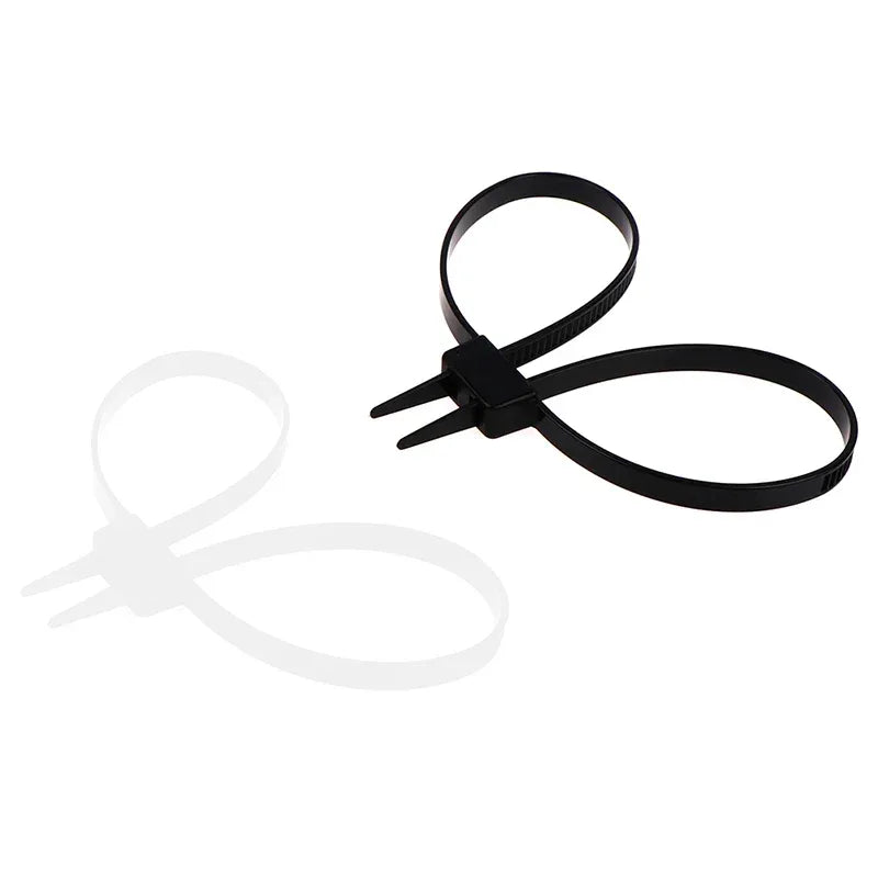 1Pc Plastic Police Handcuffs Double Flex Cuff Handcuffs Zip Tie Nylon Cable Ties