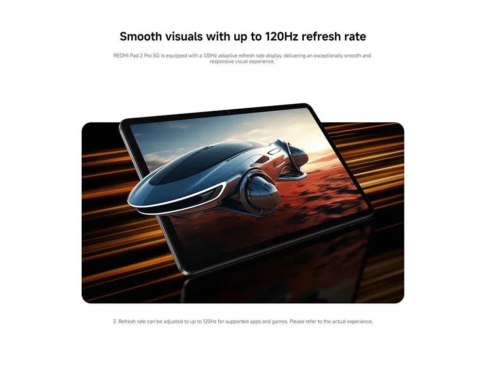 Global Version Xiaomi redmi pad 2 pro 5G 12.1 " 12000mAh Battery 8GB 256GB Flexible 5G connectivity 5G+eSIM Xiaomi HyperOS