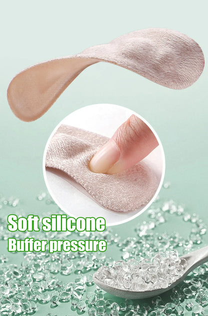 1/2Pair Silicone Pads Forefoot for Women's Shoes Non-slip Insert Self-adhesive Heel Gel Insoles Heels Sandals Anti-Slip Foot Pad