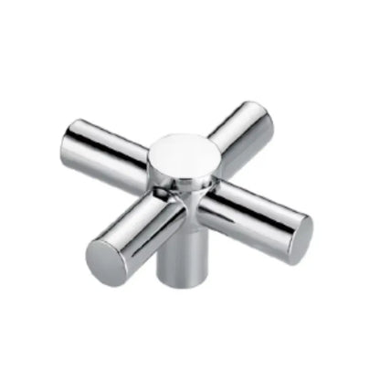 Cross Faucet Handle Knob Zinc Alloy Handwheel Universal Hot Cold Sink Taps Switch For Kitchen Bathroom Tap Replacement Parts
