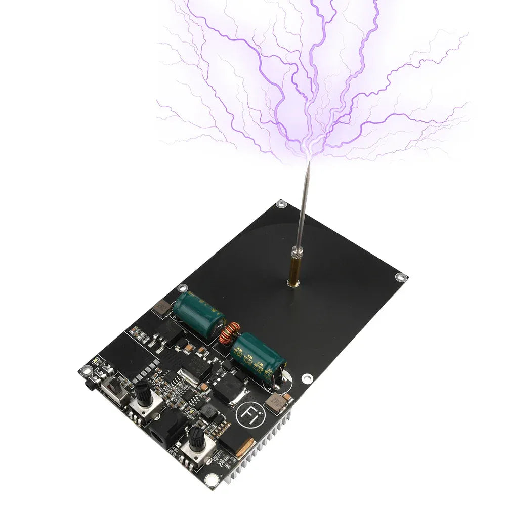 100-240V 50-60Hz Small Bluetooth Music Tesla Coil Arc Plasma Loudspeaker Man-made Lightning For Scientific Experiment
